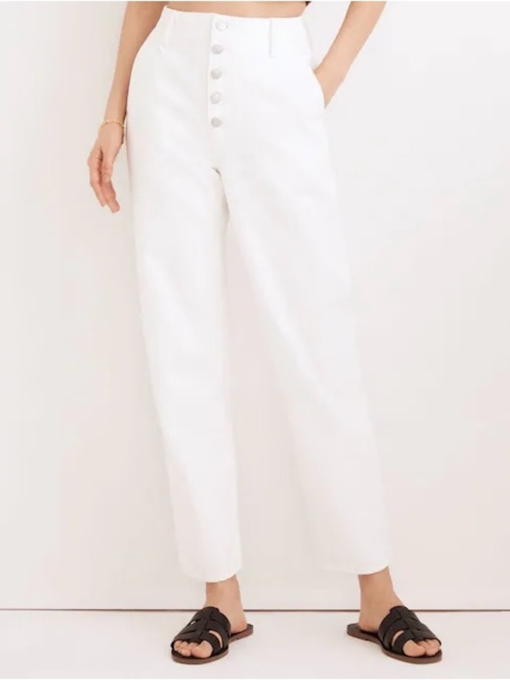 Madewell Balloon Jeans in White Size 29 NWT
